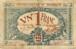 1 Franc MONACO  1920 P.05 F