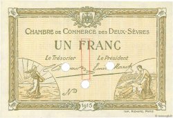 1 Franc Spécimen FRANCE regionalism and miscellaneous Niort 1915 JP.093.05
