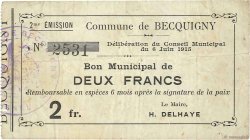 2 Francs FRANCE regionalism and miscellaneous  1915 JP.02-0172
