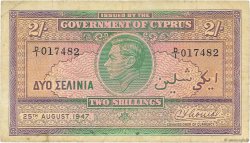 2 Shillings CYPRUS  1947 P.21