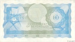 10 Rupees SEYCHELLES  1974 P.15b MBC+