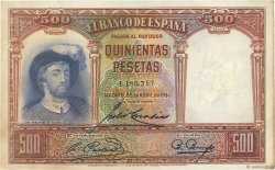 500 Pesetas ESPAÑA  1931 P.084