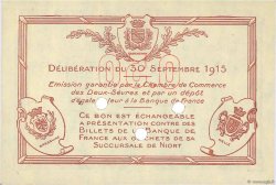 50 Centimes Spécimen FRANCE régionalisme et divers Niort 1915 JP.093.02 NEUF