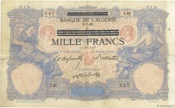 1000 Francs sur 100 Francs TUNISIE  1943 P.31 TTB