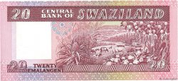 20 Emalangeni SWAZILAND  1986 P.12a NEUF