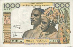 1000 Francs STATI AMERICANI AFRICANI  1973 P.103Aj