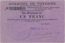 1 Franc FRANCE regionalismo e varie  1915 JP.02-2450