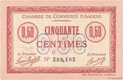 50 Centimes FRANCE régionalisme et divers Amiens 1915 JP.007.14 NEUF