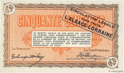 50 Centimes FRANCE regionalismo e varie Belfort 1918 JP.023.48 FDC