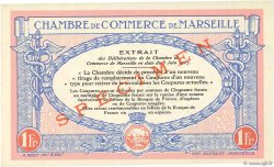 1 Franc Spécimen FRANCE regionalism and miscellaneous Marseille 1917 JP.079.71 UNC