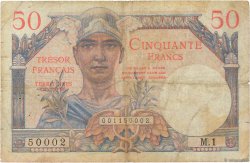 50 Francs TRÉSOR FRANÇAIS FRANCIA  1947 VF.31.01