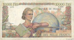 10000 Francs GÉNIE FRANÇAIS FRANKREICH  1952 F.50.56 fS
