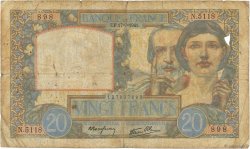 20 Francs TRAVAIL ET SCIENCE FRANCIA  1941 F.12.16