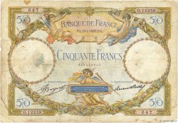 50 Francs LUC OLIVIER MERSON type modifié FRANCE  1933 F.16.04 G