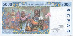 5000 Francs STATI AMERICANI AFRICANI  2002 P.613Hk q.FDC