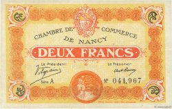 2 Francs FRANCE Regionalismus und verschiedenen Nancy 1918 JP.087.25 SS