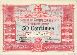 50 Centimes FRANCE Regionalismus und verschiedenen Saint-Die 1920 JP.112.16