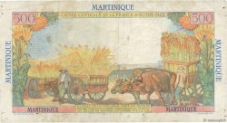 500 Francs Pointe à Pitre MARTINIQUE  1949 P.32 BC
