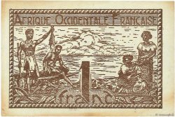 1 Franc AFRIQUE OCCIDENTALE FRANÇAISE (1895-1958)  1944 P.34a SUP