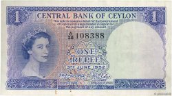 1 Rupee CEYLAN  1952 P.049 TTB
