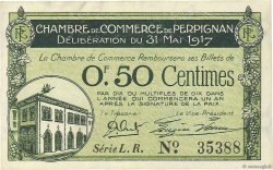 50 Centimes FRANCE régionalisme et divers Perpignan 1917 JP.100.21 SPL