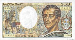 200 Francs MONTESQUIEU FRANCE  1989 F.70.09
