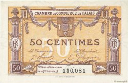 50 Centimes FRANCE regionalism and miscellaneous Calais 1918 JP.036.33 AU