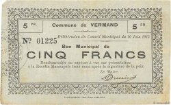 5 Francs FRANCE regionalism and miscellaneous  1915 JP.02-2384