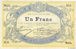 1 Franc Non émis FRANCE regionalism and miscellaneous Lille 1870 JER.59.40A AU