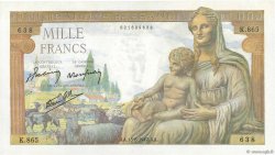 1000 Francs DÉESSE DÉMÉTER FRANCE  1942 F.40.04