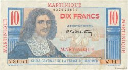 10 Francs Colbert MARTINIQUE  1946 P.28 VF+