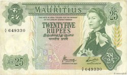 25 Rupees ÎLE MAURICE  1967 P.32b TTB