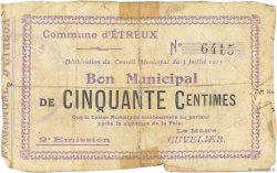 50 Centimes FRANCE régionalisme et divers  1915 JP.02-0766