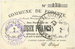 2 Francs FRANCE regionalismo y varios  1915 JP.02-0979