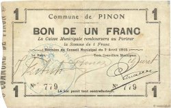 1 Franc FRANCE regionalismo y varios  1915 JP.02-1766 MBC