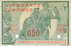 50 Centimes Spécimen FRANCE regionalism and miscellaneous Béziers 1916 JP.027.21 UNC