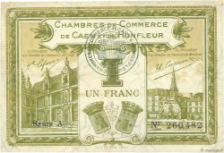 1 Franc FRANCE regionalism and miscellaneous Caen et Honfleur 1918 JP.034.14
