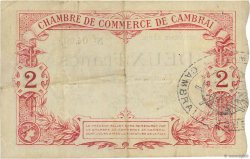 2 Francs FRANCE regionalism and miscellaneous Cambrai 1914 JP.037.13 VF+