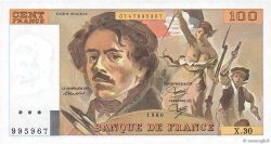100 Francs DELACROIX modifié FRANCE  1980 F.69.04a pr.NEUF