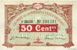 50 Centimes FRANCE régionalisme et divers Orléans 1917 JP.095.16 SPL