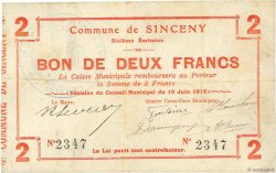 2 Francs FRANCE régionalisme et divers  1915 JP.02-2189