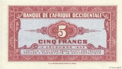 5 Francs AFRIQUE OCCIDENTALE FRANÇAISE (1895-1958)  1942 P.28a NEUF