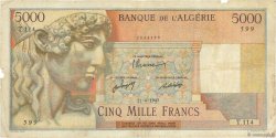 5000 Francs ALGÉRIE  1947 P.105 B