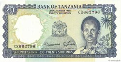 20 Shillings TANZANIE  1966 P.03e NEUF