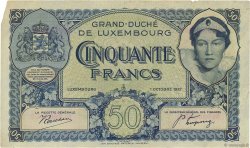 50 Francs LUXEMBURG  1932 P.38a fVZ