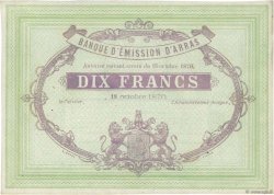 10 Francs Non émis FRANCE Regionalismus und verschiedenen Arras 1870 JER.62.02C
