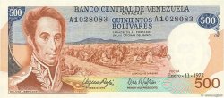 500 Bolivares VENEZUELA  1972 P.056b pr.NEUF