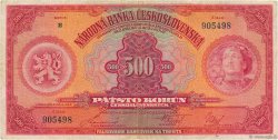 500 Korun TSCHECHOSLOWAKEI  1929 P.024