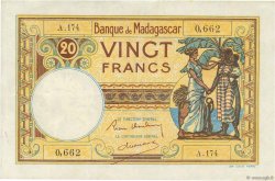 20 Francs MADAGASCAR  1937 P.037 SUP