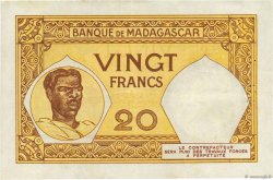 20 Francs MADAGASCAR  1937 P.037 EBC